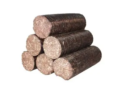 Bûches compressées - colis de 9 bûches -Fabriqué en Auvergne 100% bois naturel 